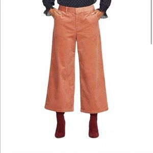 Pink Wide Leg Corduroy Pants